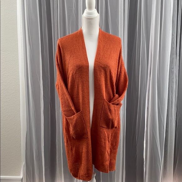 Peach Love loose knit cardigan - Picture 2 of 6